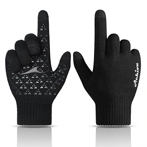  Winter Gloves, Glove for Men Women, Upgraded Touch Screen Texting Large Black