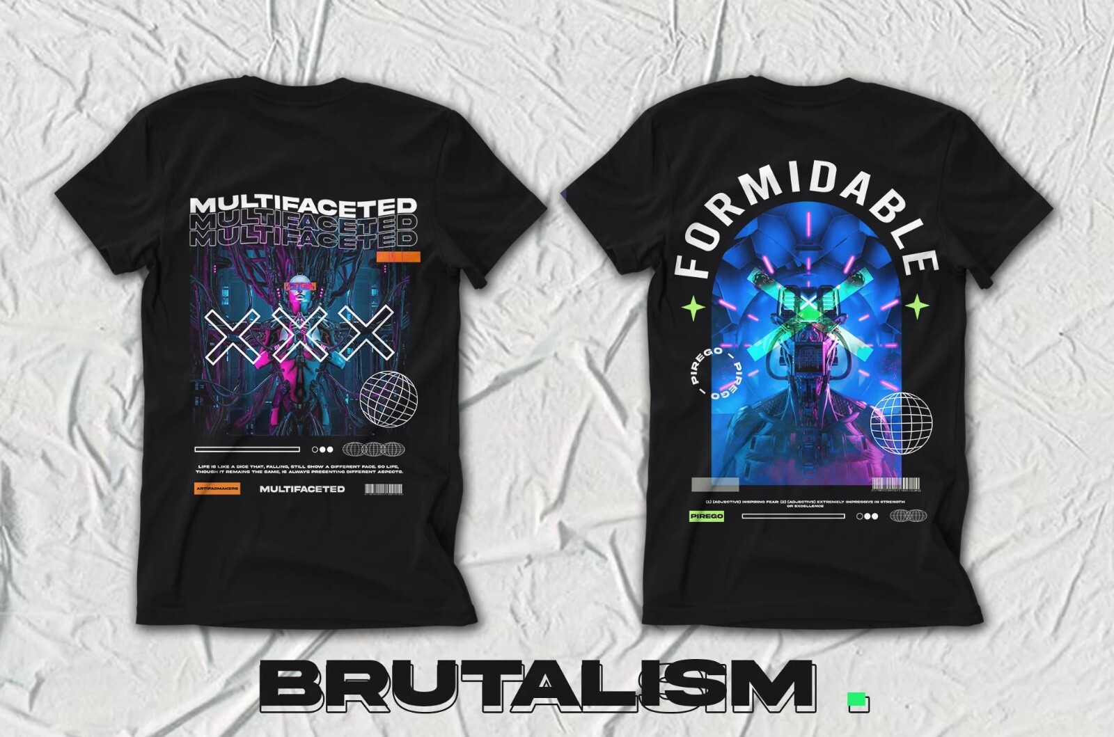 I will design futuristic, artsy, edgy style t shirt