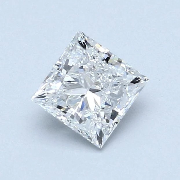 CERTIFIED 5 Ct Princess Cut Lab Grown CVD Diamond Natural D Color VVS1 Clarity