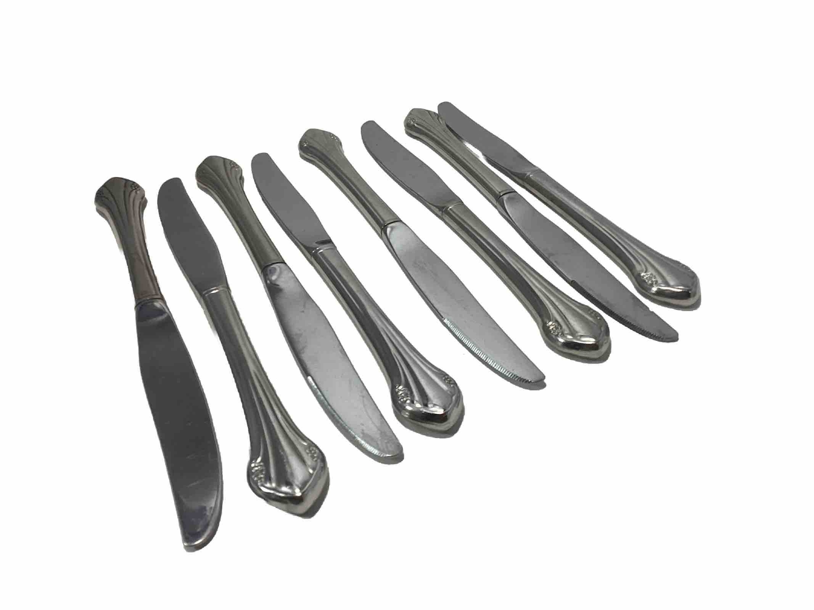 ONEIDA 1881 Rogers BITTERSWEET / REPOSE Stainless 8 Dinner Knives Hollow 8 7/8"