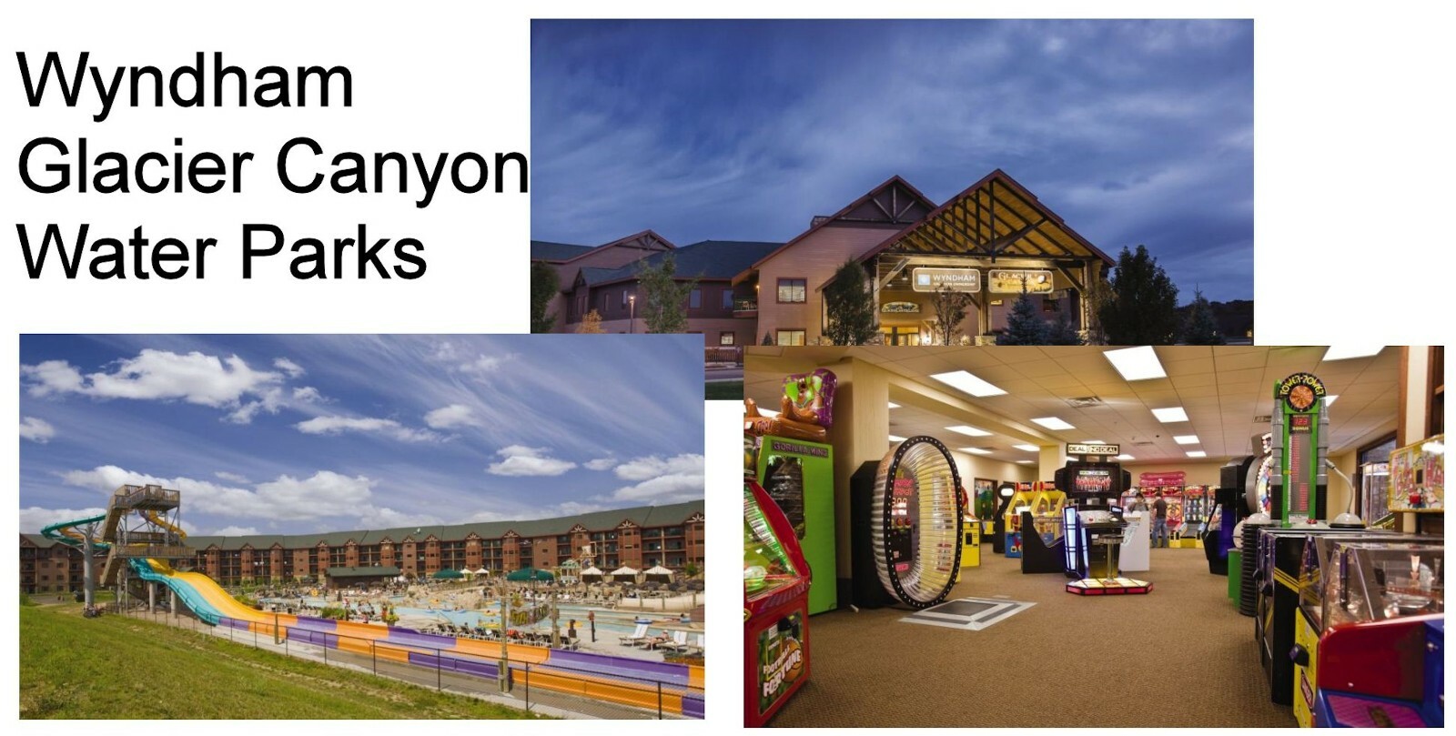 Wisconsin Dells Wilderness Wyndham Glacier Canyon, 3 BR, 3/23-3/26, 10 passes