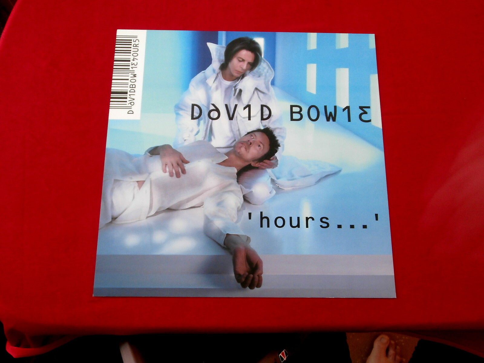 DAVID BOWIE~ HOURS~ TWO SIDER ~ MINT~ ~ PROMO POSTER FLAT ~ 12" X 12"