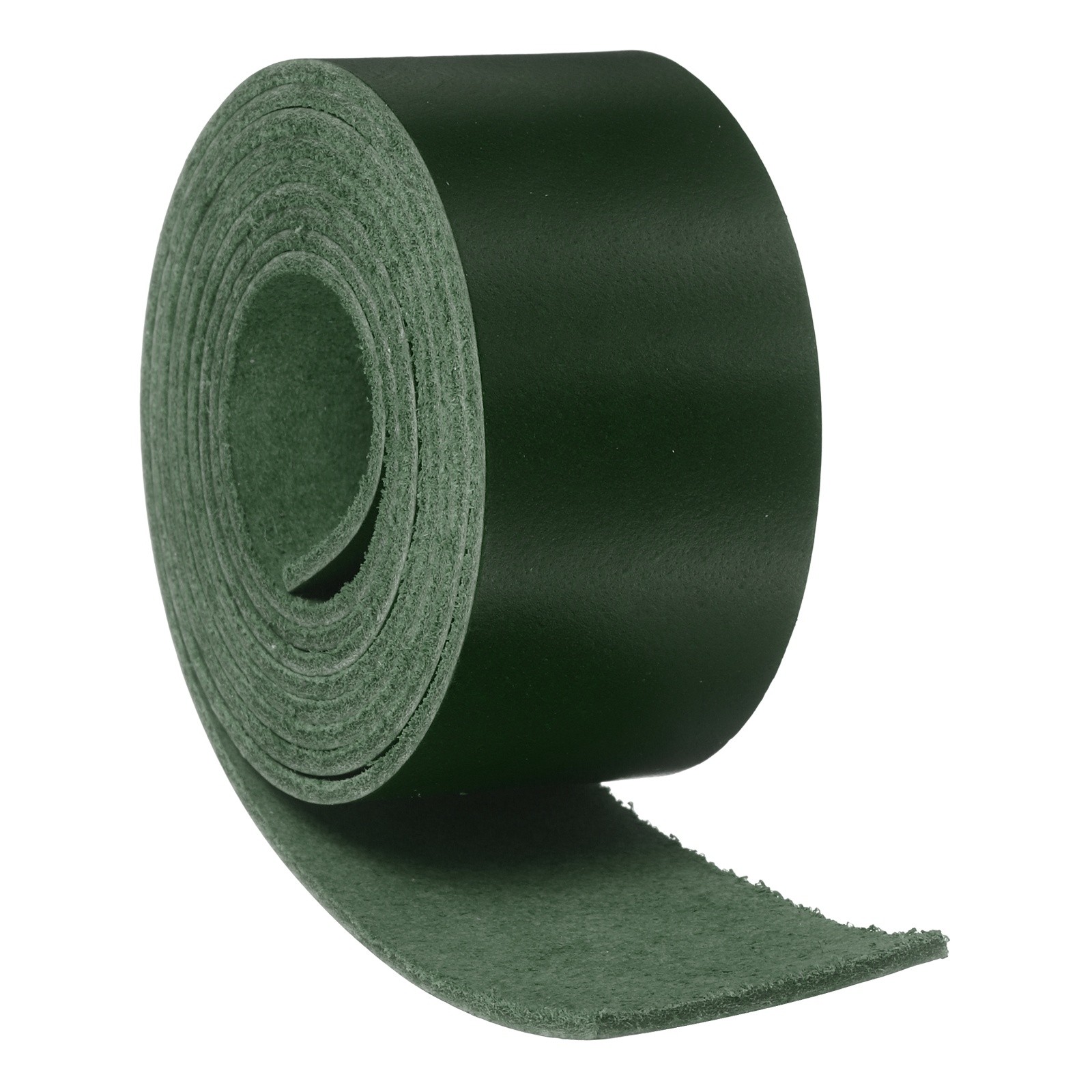 Full Grain Leather Strap, 1.2 Inches Wide x 53 Inches Long,Dark Green