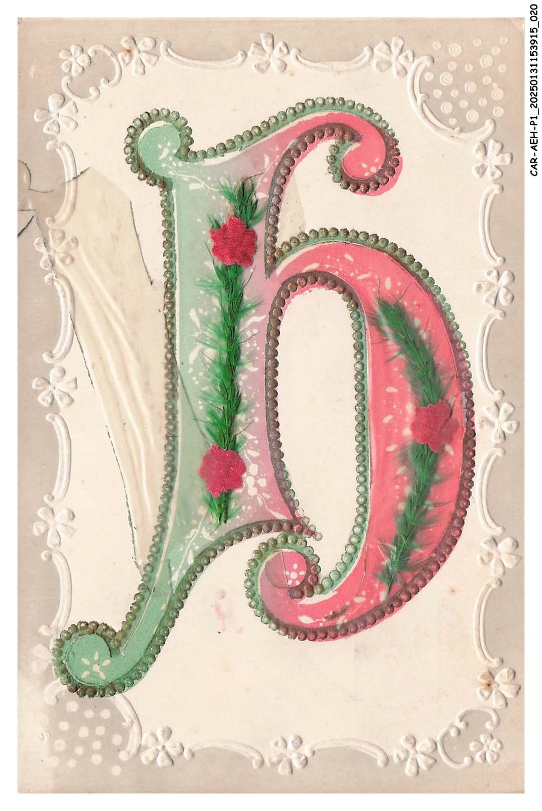 CAR-AEHP1-0042-FANTAISIE - Letter B