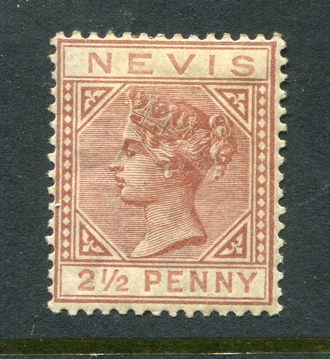 Nevis #24 Victoria 2 1/2 P. [Mint Hinged]
