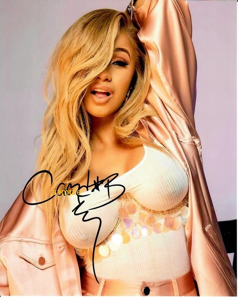 CARDI B REPRINT 8X10 PHOTO SIGNED AUTOGRAPHED PICTURE CHRISTMAS MAN CAVE GIFT