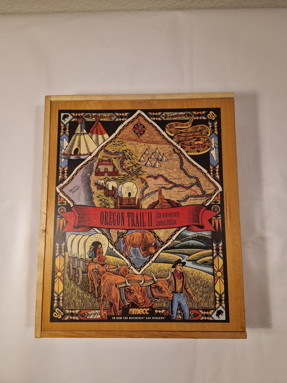 MECC Oregon Trail II 25th Anniversary Box Set w/ Strategy Guide & Inserts