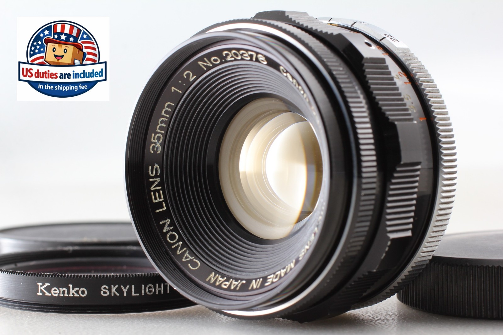 [Near MINT] Canon 35mm f/2 Lens for LTM L39 Leica Screw Mount From JAPAN