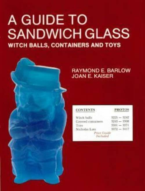 Sandwich Glass Witch Ball Toy Container Book