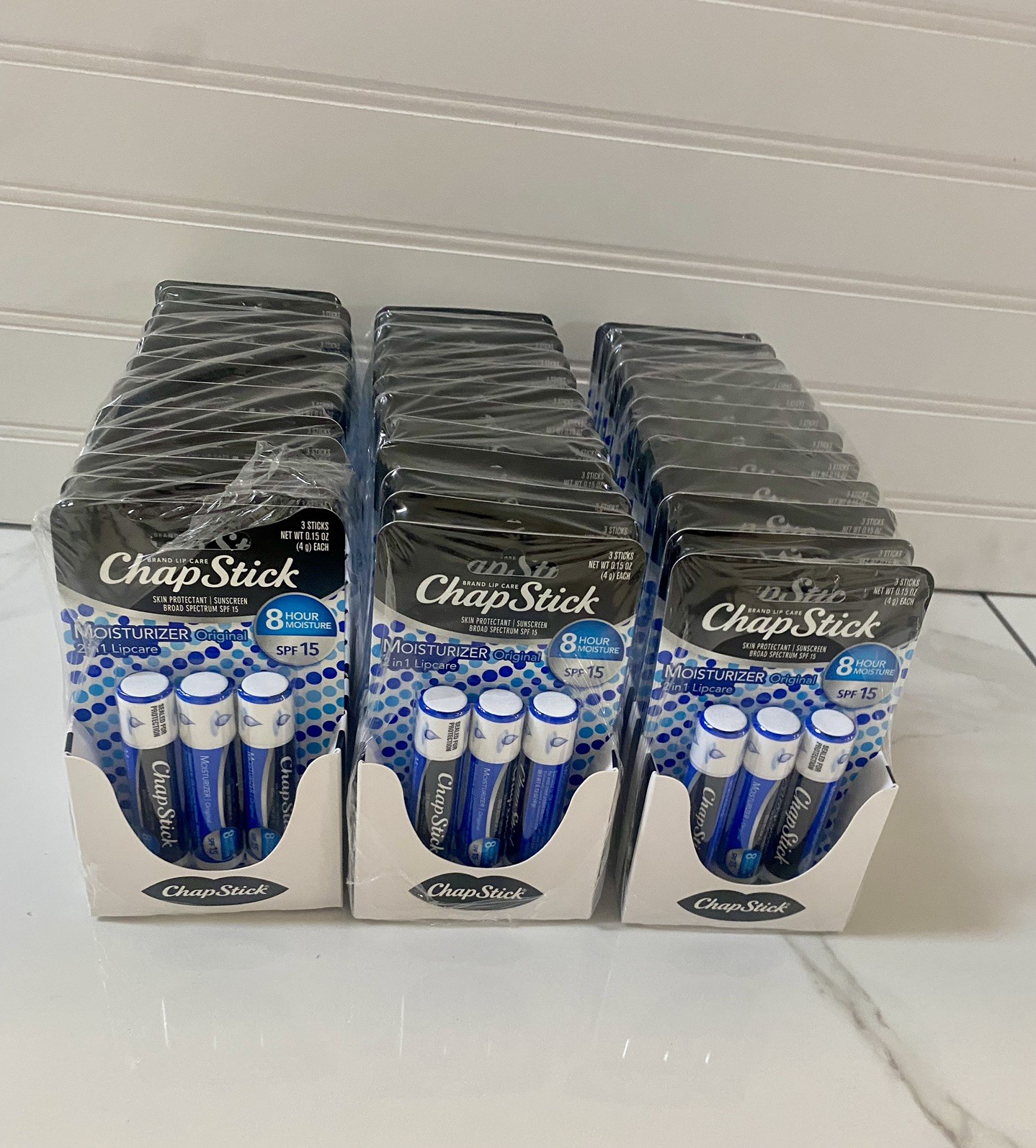 Chap Stick Blister Pack New. 3-12packs lot of 36, original packaging.