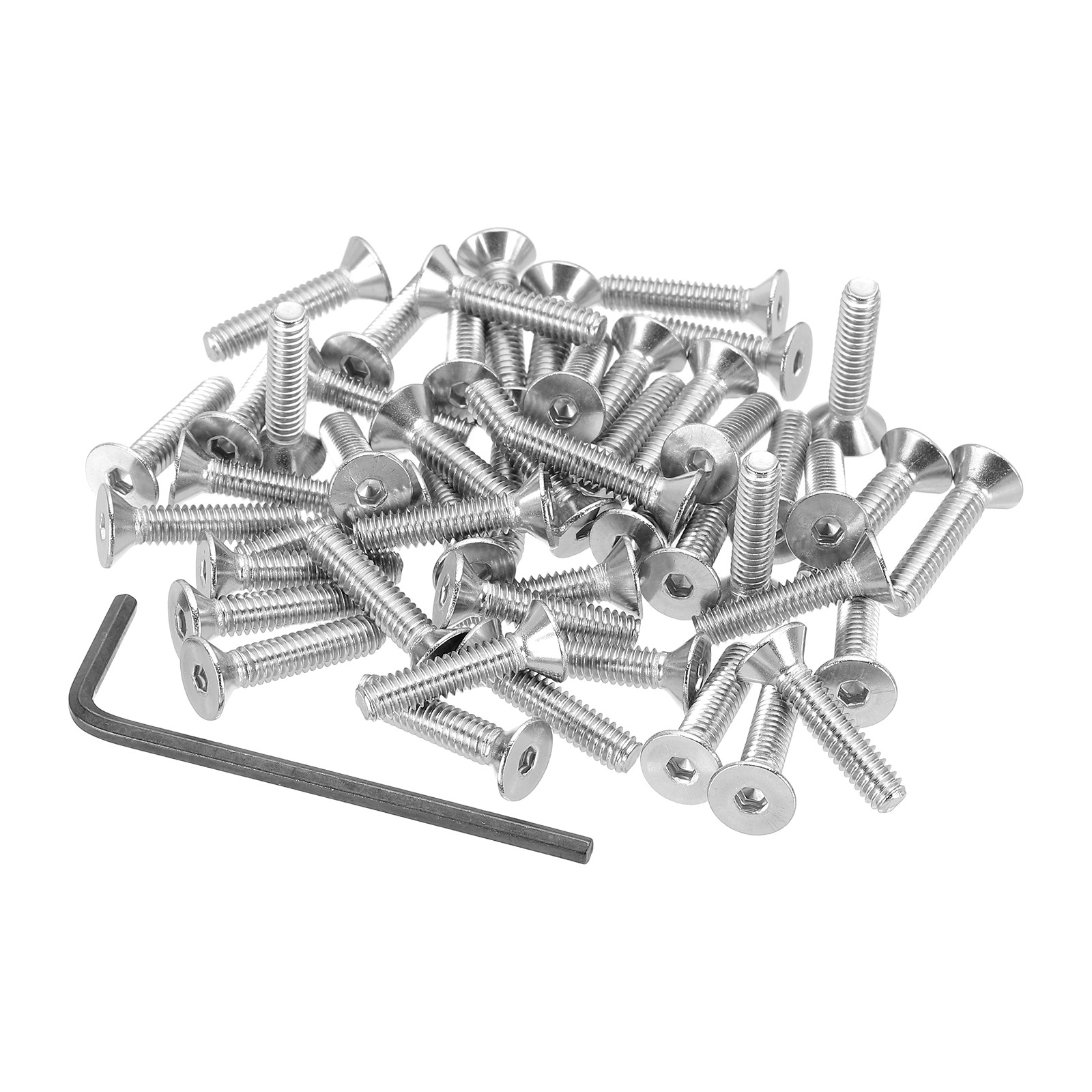 50 Pcs #8-32 x 3/4" Flat Head Socket Cap Screws Countersunk Bolts UNC Thread