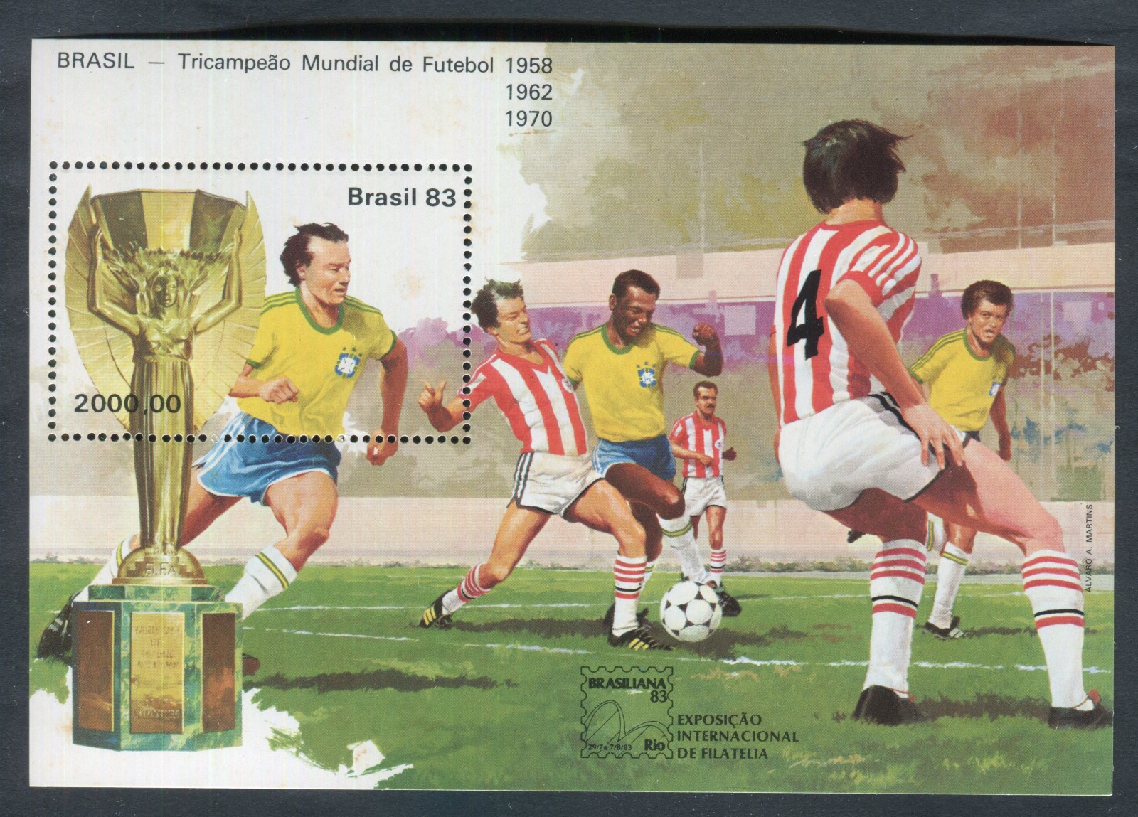 Brazil - 1983 - BRASILIANA 83 - Soccer/Football - MNH  CV $35