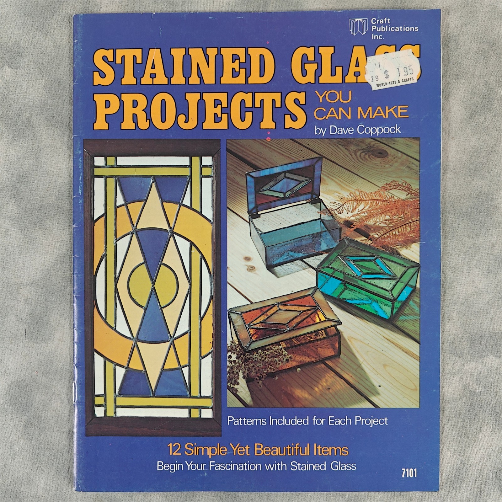 1977 Stained Glass Projects You Can Make Dave Coppock Patterns Craft Pub Manuals