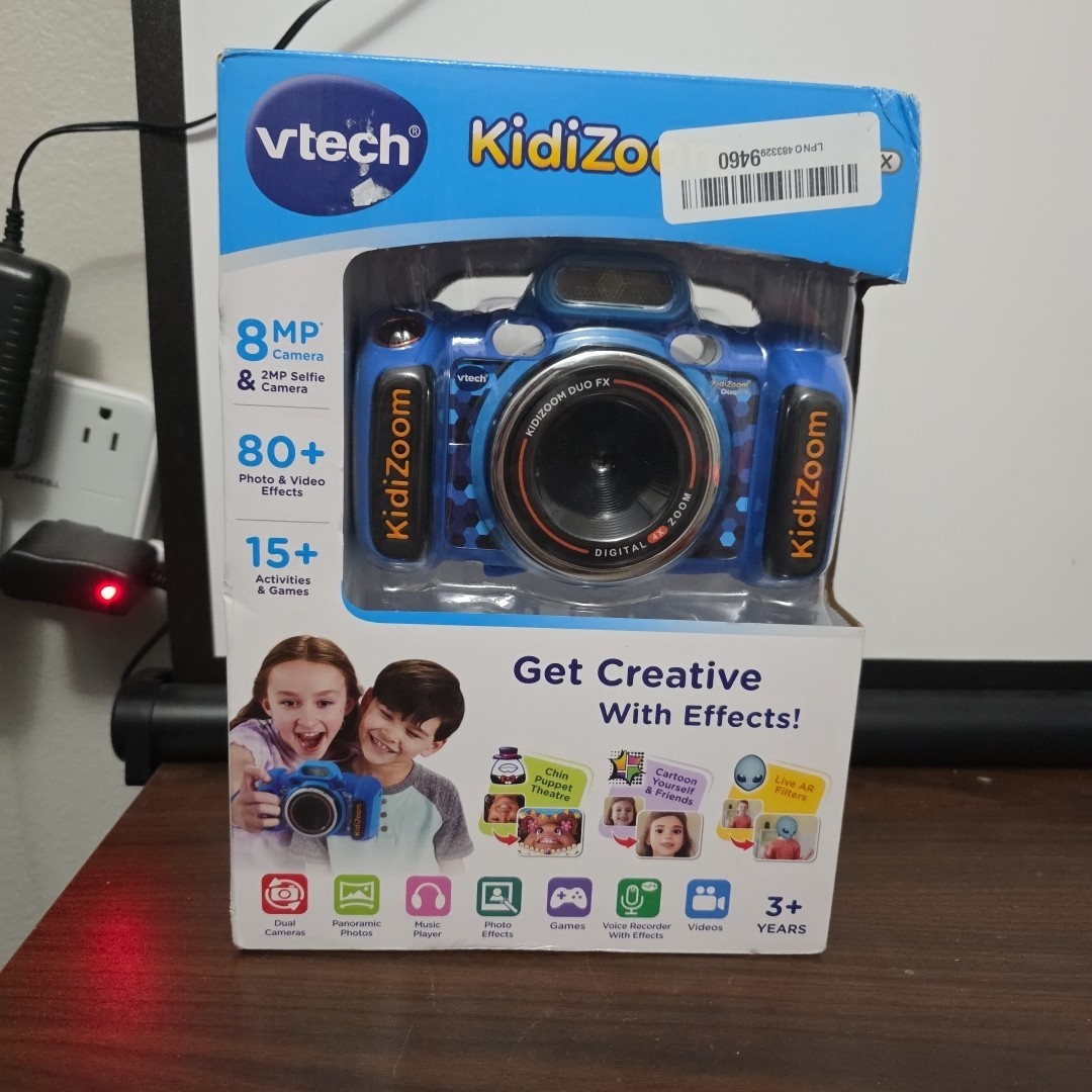 VTech KidiZoom Duo Camera FX Kids Digital Dual Cameras, Blue