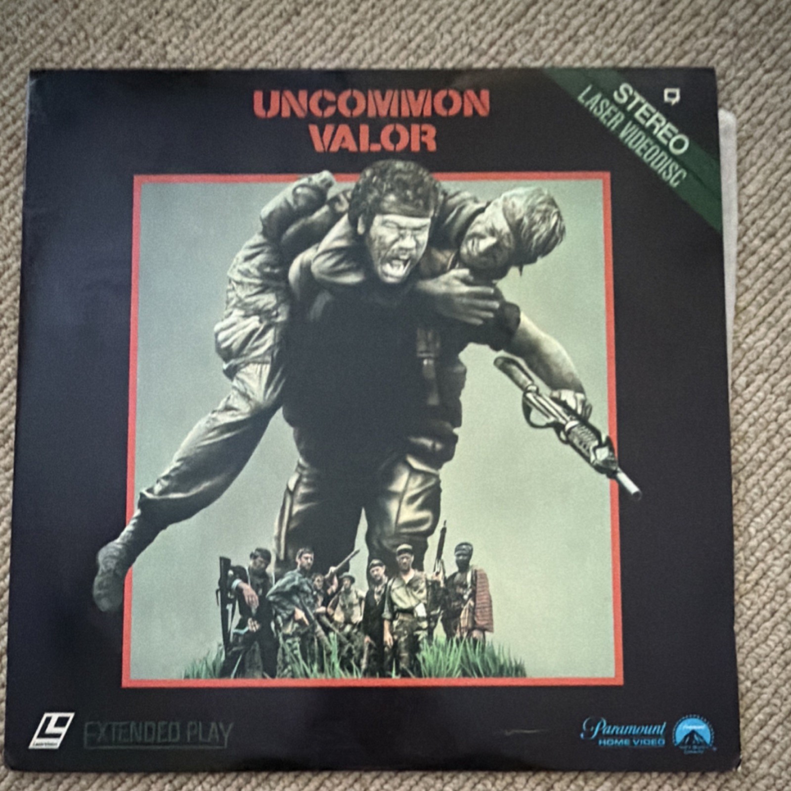 Uncommon Valor LaserDisc Stereo Extended Play Gene Hackman Ted Kotcheff 1983 R