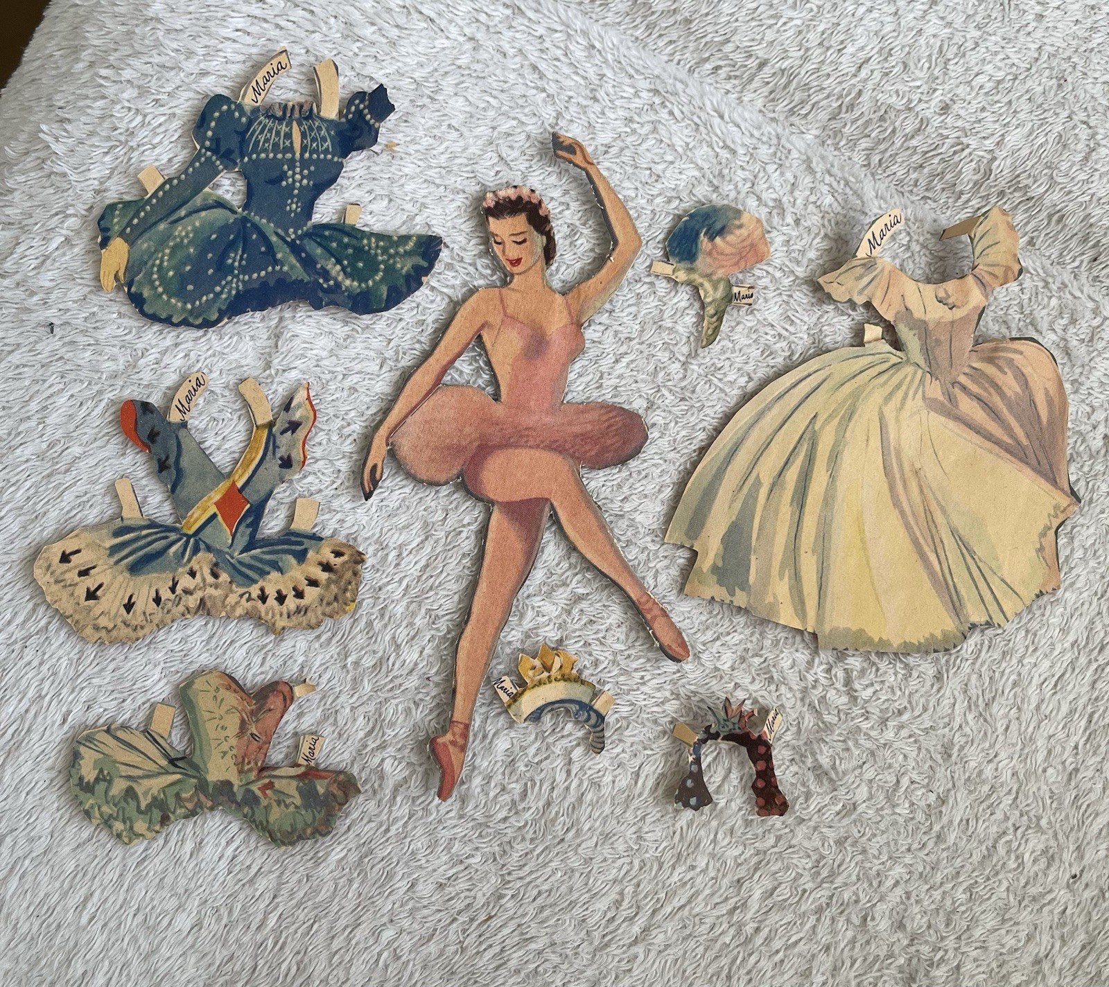 1940-1950's Vintage Ballet Dancer Paper Doll