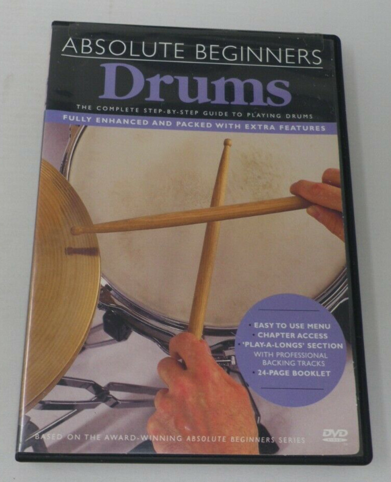 Absolute Beginners Drums DVD with Booklet 2003 Step by Step Instructional