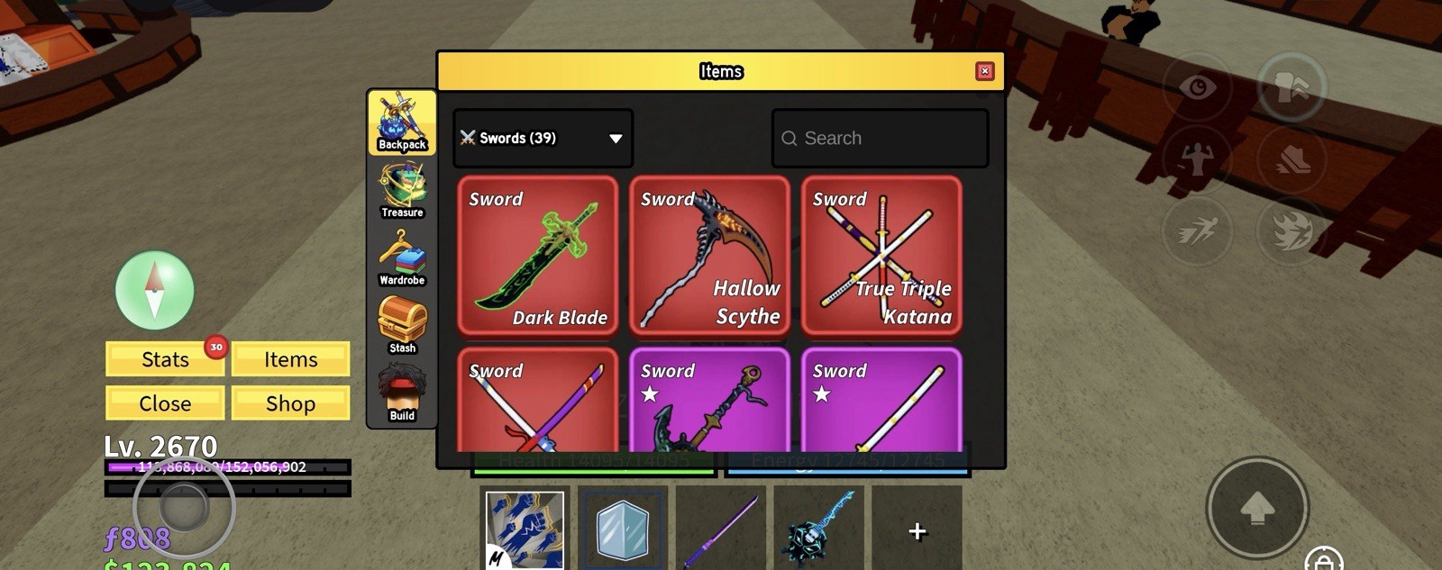 Blox Fruits Game Items, Accessories, Avatars, Outfits, Weapons Bundle