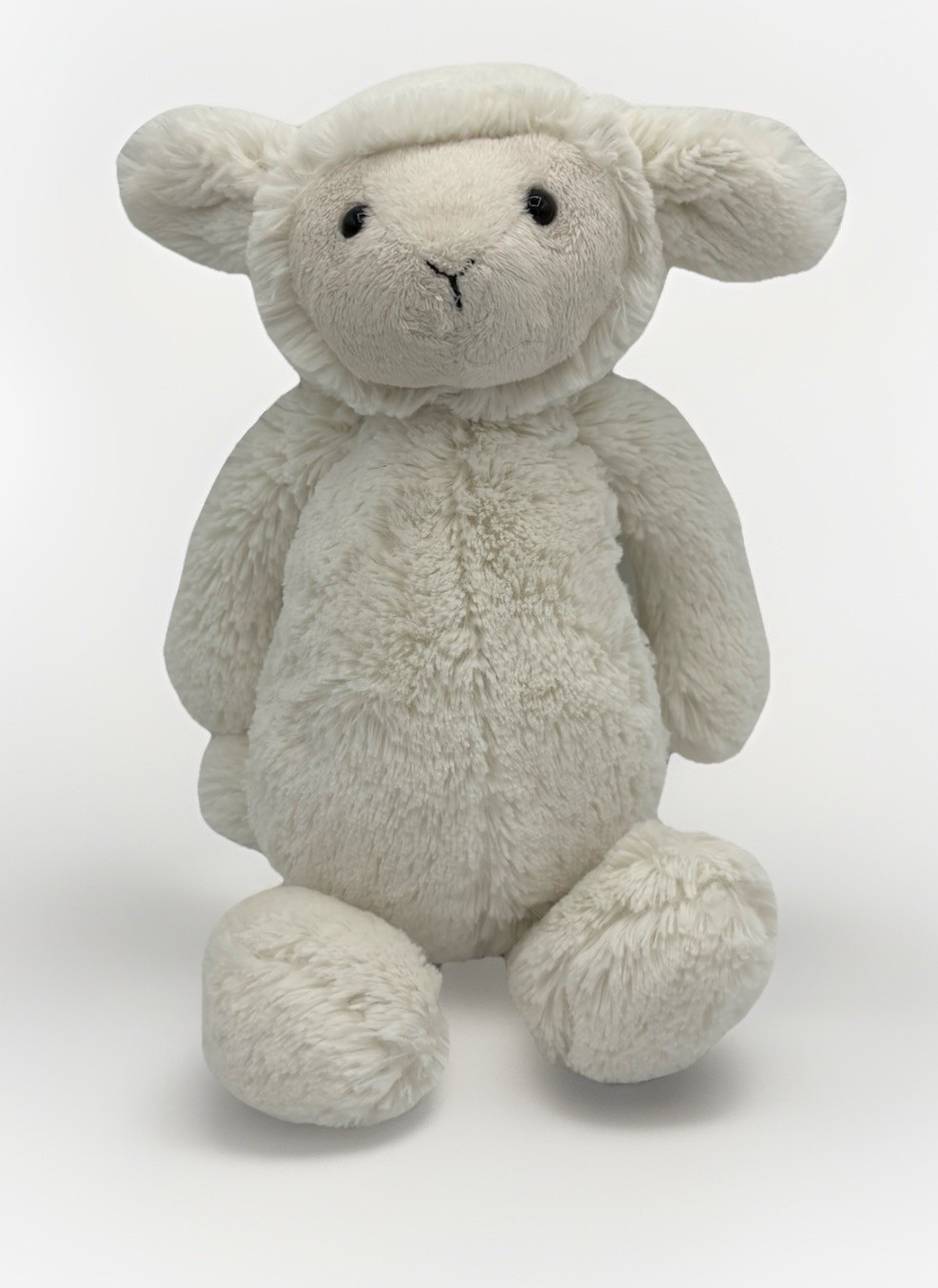 Retired Jellycat Of London Bashful Lamb Medium Cream White Plush Stuffed Animal