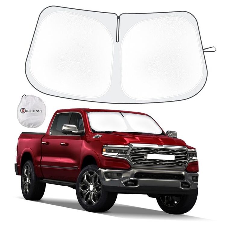 Car Windshield Sun Shade Compatible with 2019-2023 For 2019-2026 Dodge RAM 1500