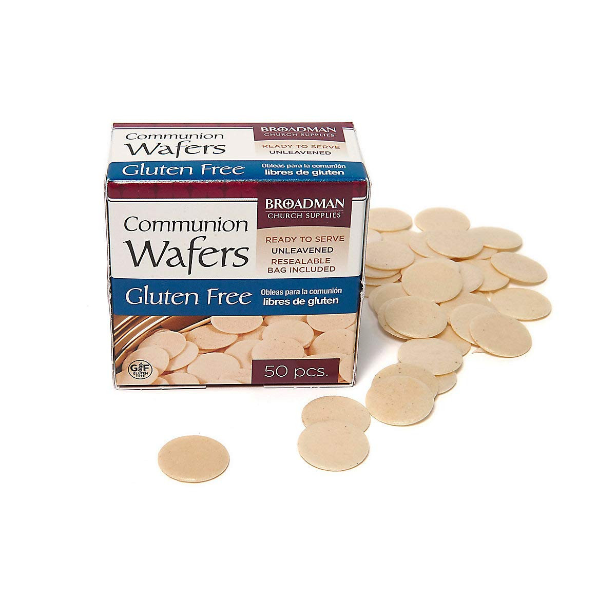 Communion Wafer, Gluten Free, 50 Count