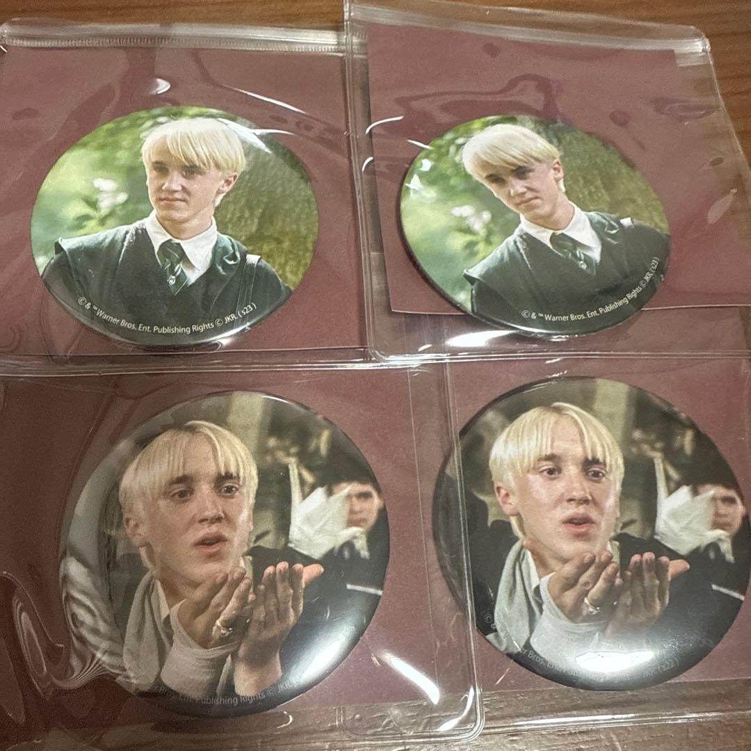 Harry Potter Draco Malfoy Tin Badge Mirror Collectible