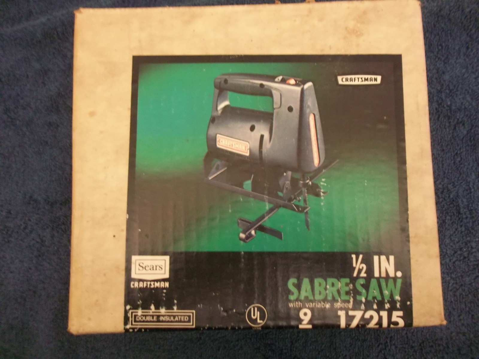 VINTAGE Sears Craftsman 1/2 Inch Sabre Saw Double Insulated 9 17215 Rip Jig Hack