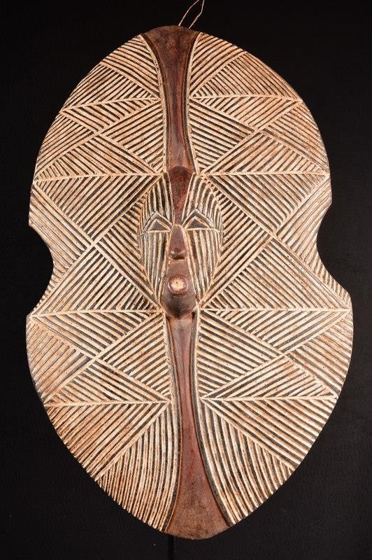 An Authentic African Songye Sheild Mask DR Congo Africa  Afrika Afrique 1520