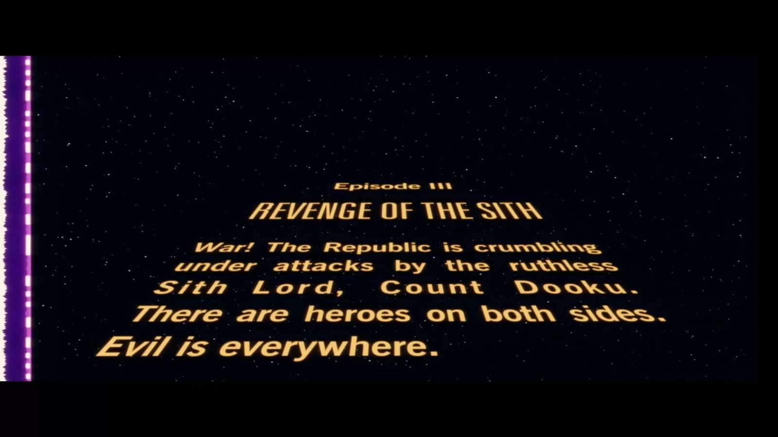 35mm STAR WARS: REVENGE OF THE SITH 2005 Feature Film Print - Complete