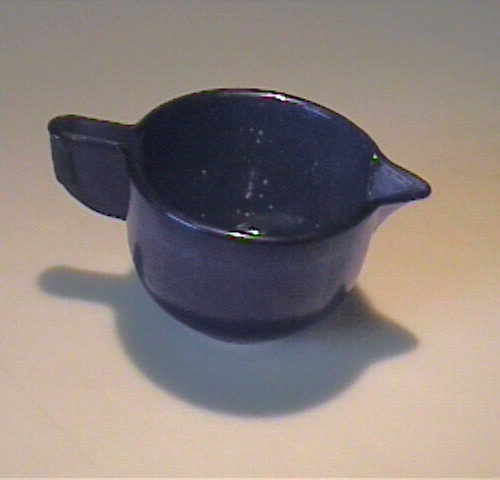 VINAGE 1930'S COLBALT BLUE CHILD'S AKRO AGATE CREAMER