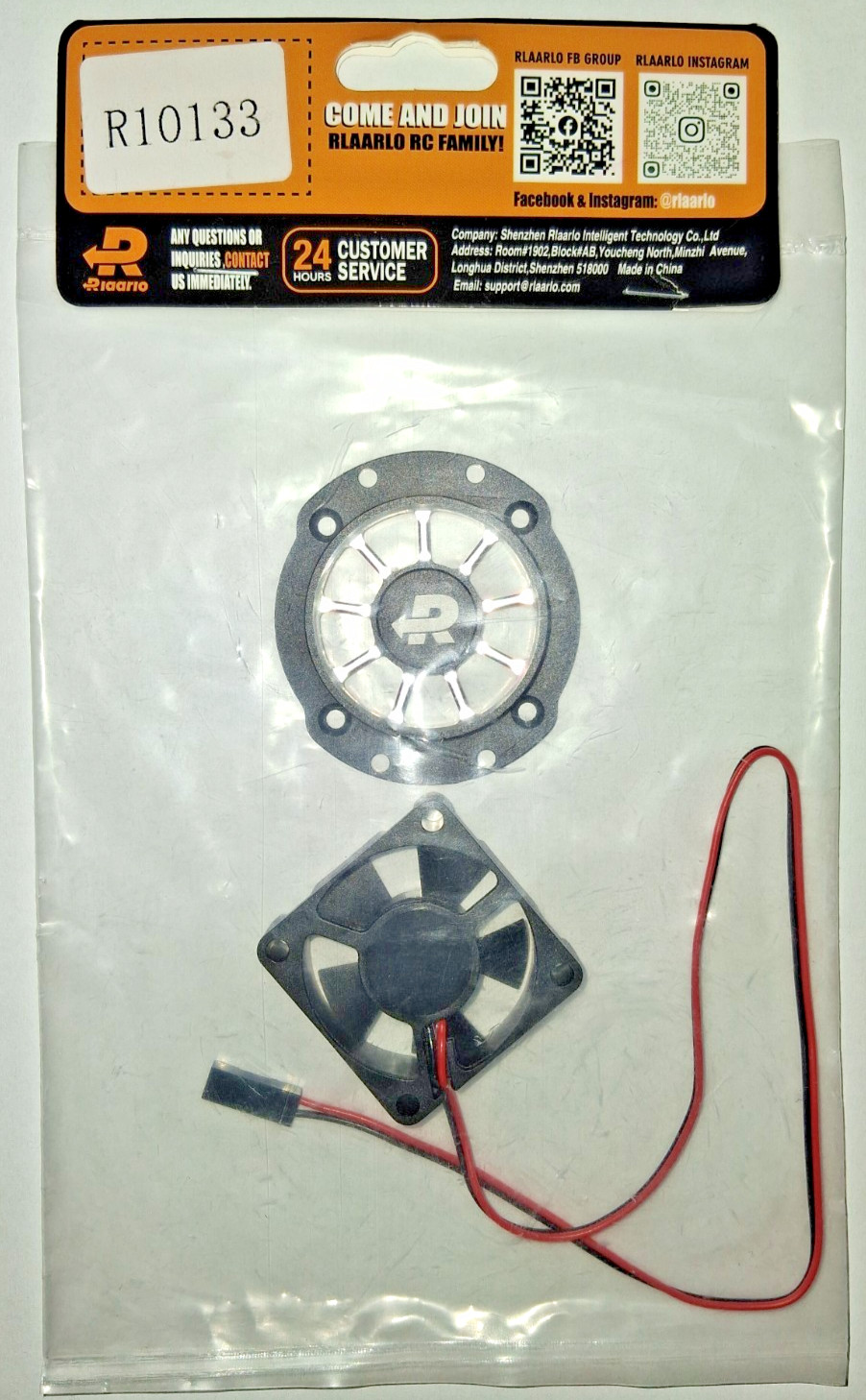 Rlaario RC R10133 Car Body Top Fan Set for AK-917 1/10 scale