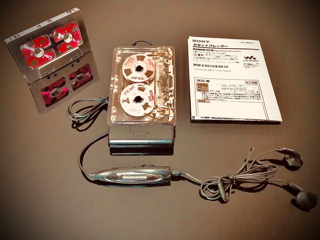 Cassette Walkman Sony WM-EX610 Transparent Cover Serviced Fully Operational