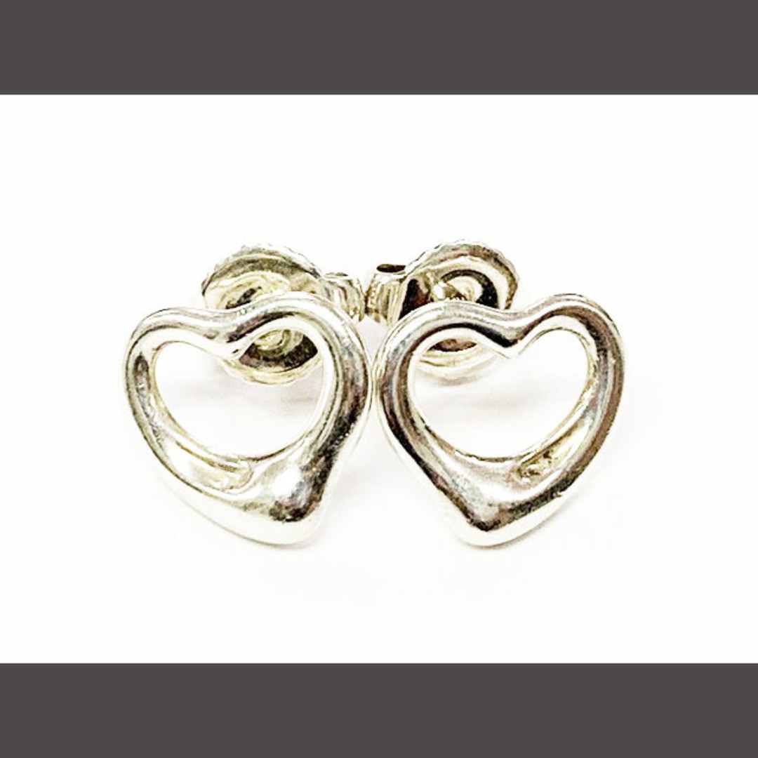 Tiffany & CO. Open Heart Earrings Silver A Used 6e8de7db2c0db90cb58fcd53a3a9b5d1