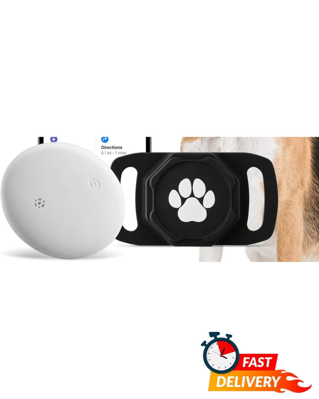 Smart Pet Tracker Collar Holder No Fee for iOS Devices Anti-Lost Locator