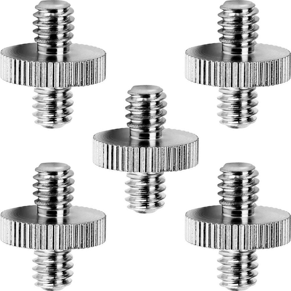 Standard 1/4"-20 Male to 1/4"-20 Male Threaded Tripod Screw Adapter Standard ...