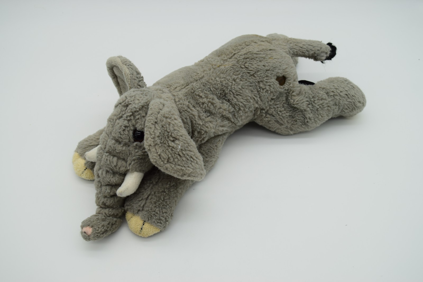 FAO Schwarz Endangered Elephant Lying Plush Stuffed Animal Adopt A Wild Pal 17”