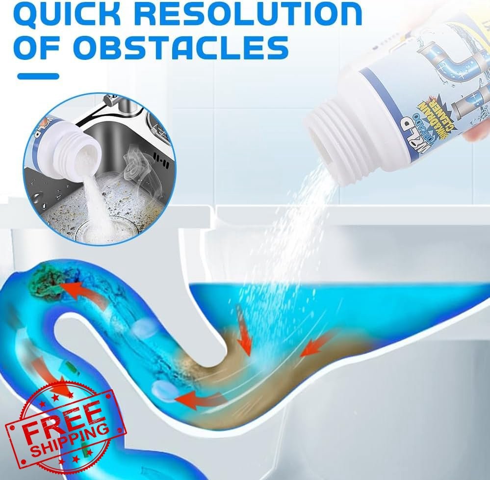 Wild Tornado Sink Drain Cleaner, Pipe Dredge Toilet Kitchen 2 Pack