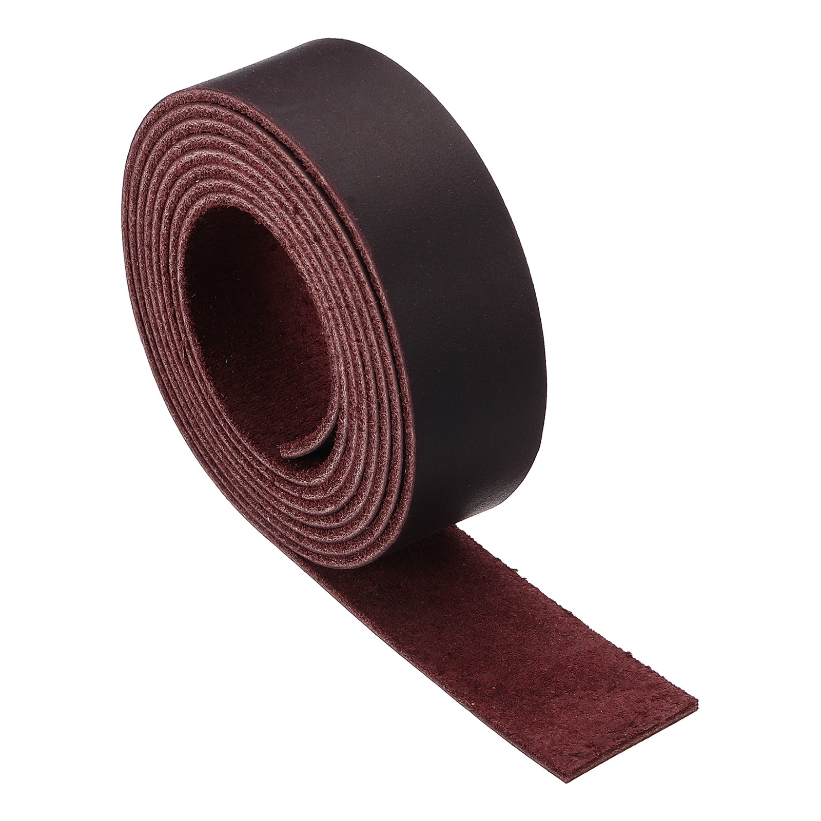 Full Grain Leather Strap, 0.8 Inches Wide x 51 Inches Long, Purple