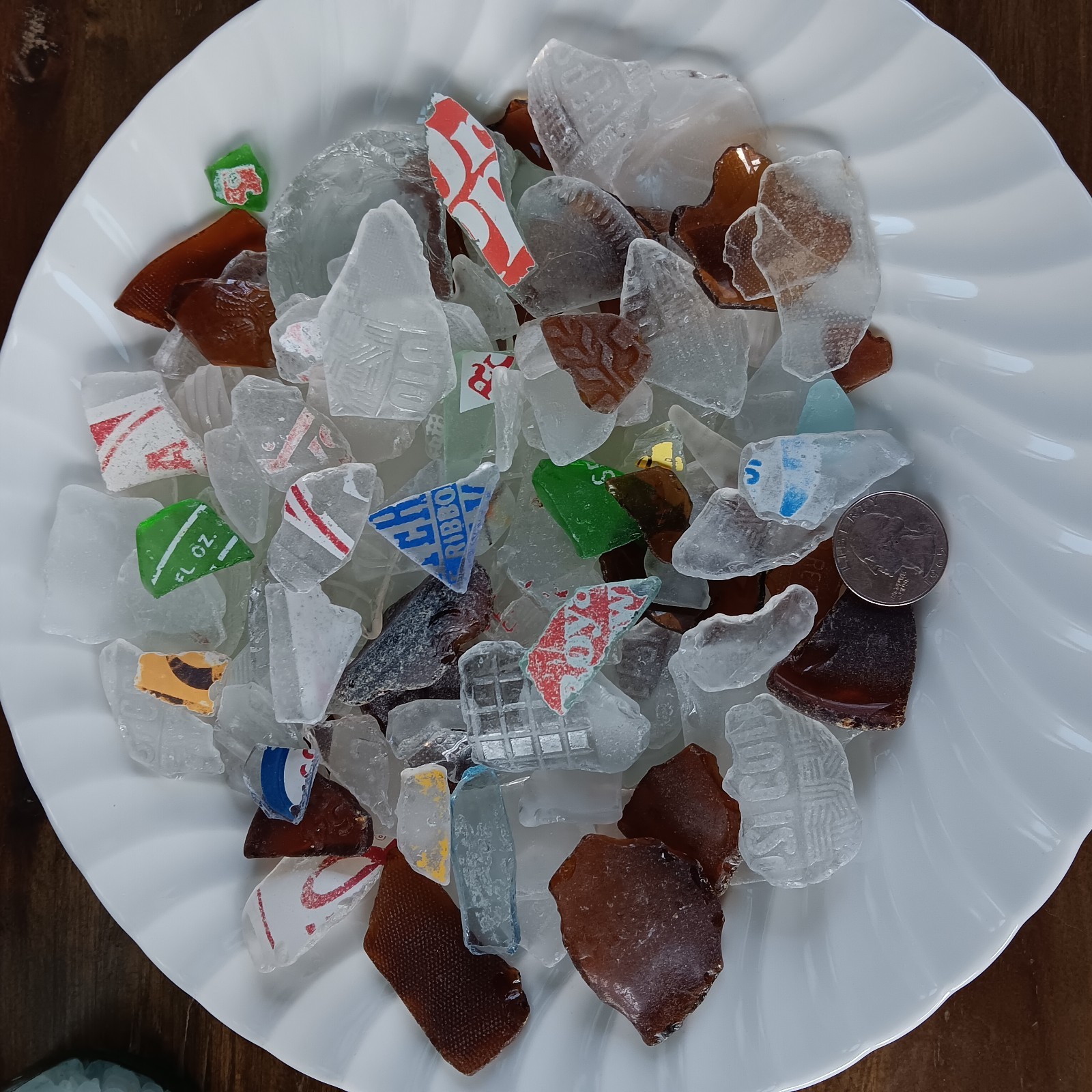 1 Lb+ Beach Tumbled Pop Soda Beer Sea Glass Beach Pepsi Royal Crown Budweiser