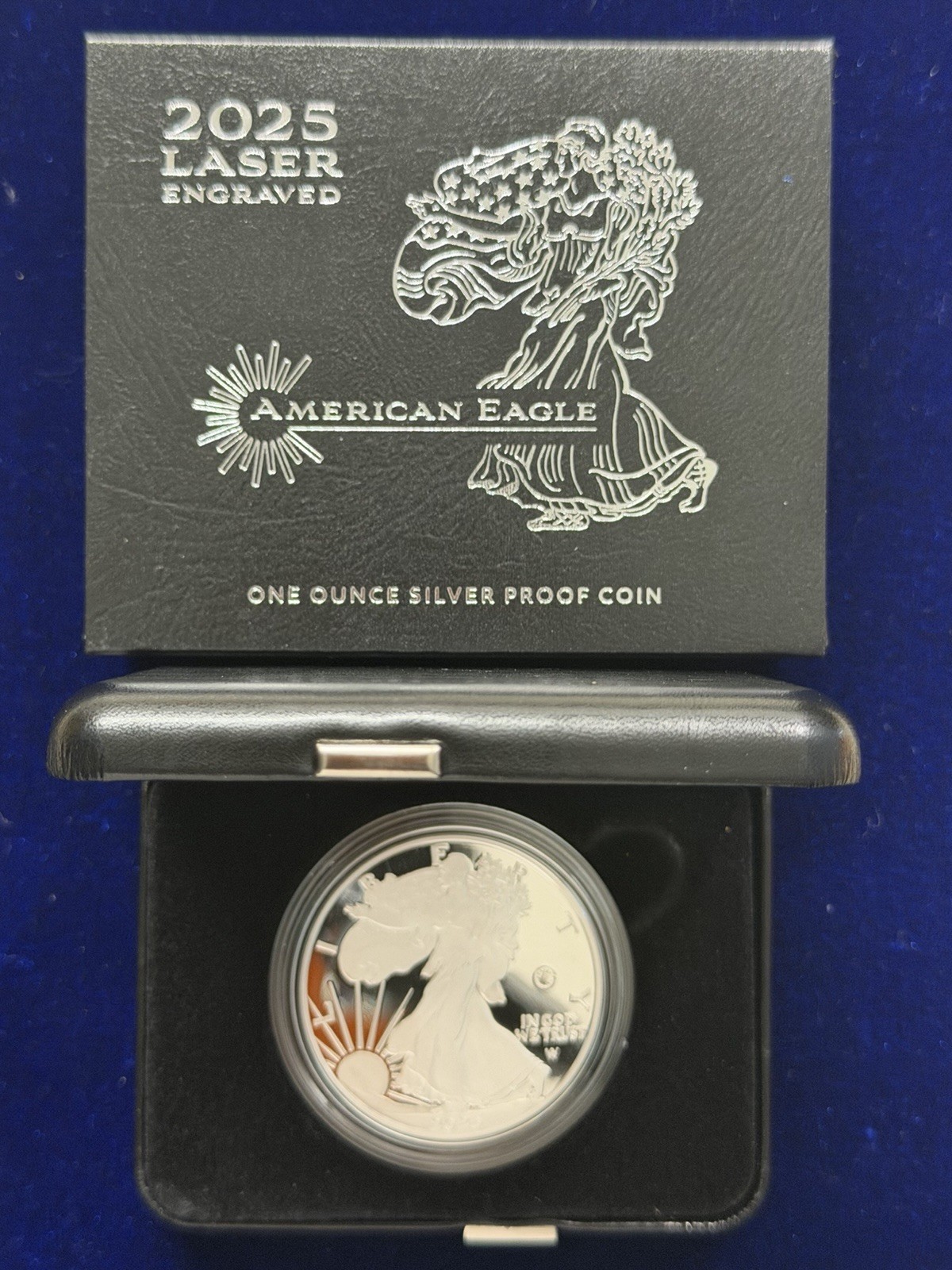 2025-W Laser Privy Proof American Silver Eagle $1 w/ OGP + COA