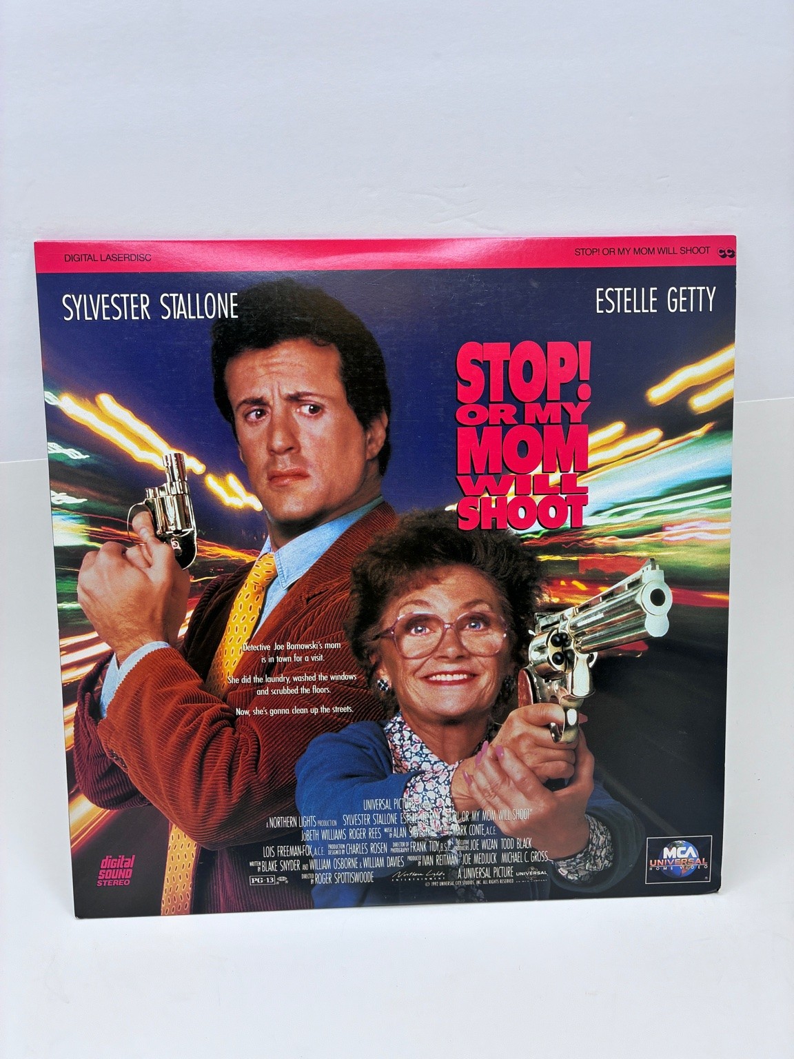 STOP! OR MY MOM WILL SHOOT LaserDisc 1992 Action Comedy Sylvester Stallone MCA
