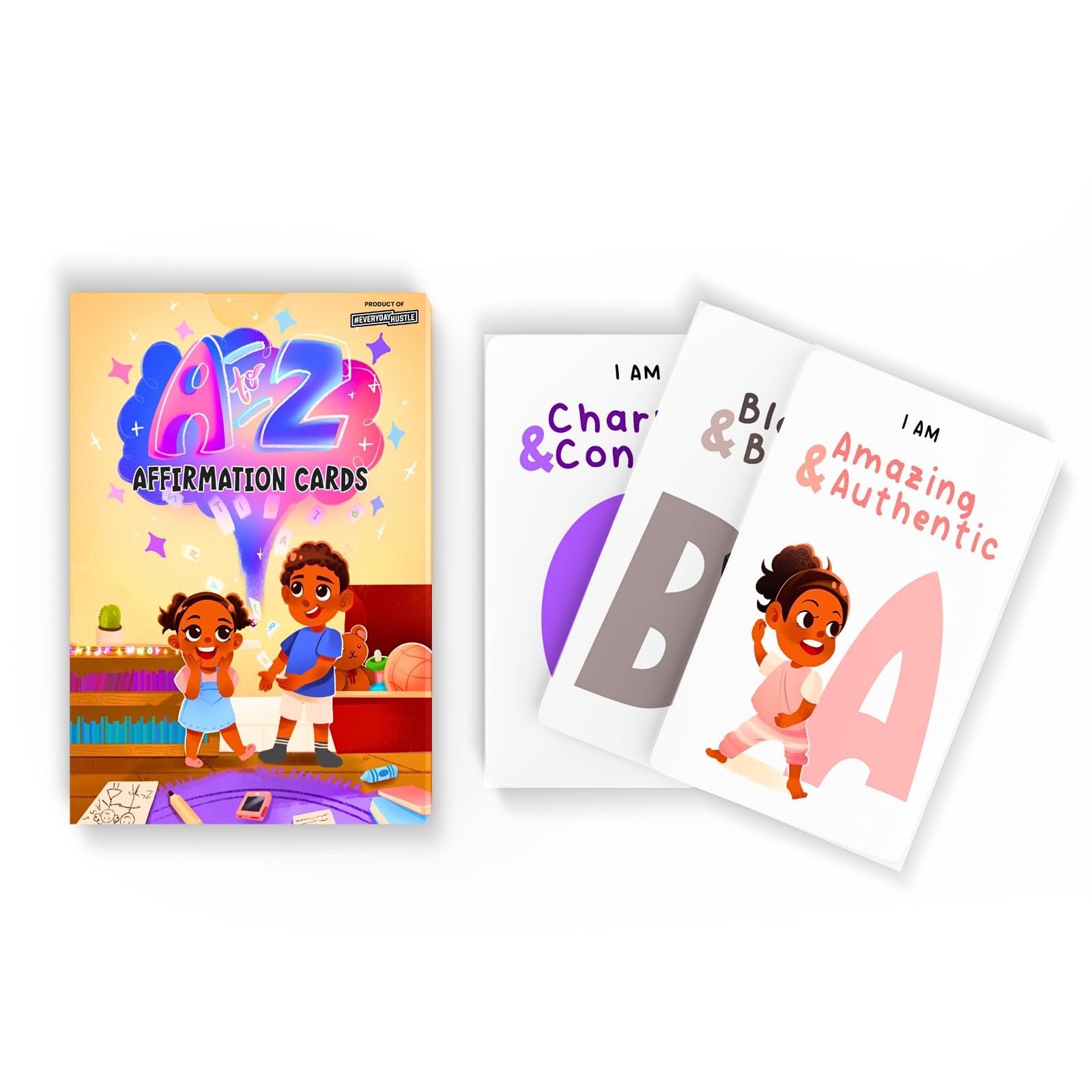 A to Z Affirmation Cards for Kids to Build Self-Esteem, Mindfullness, Confide...