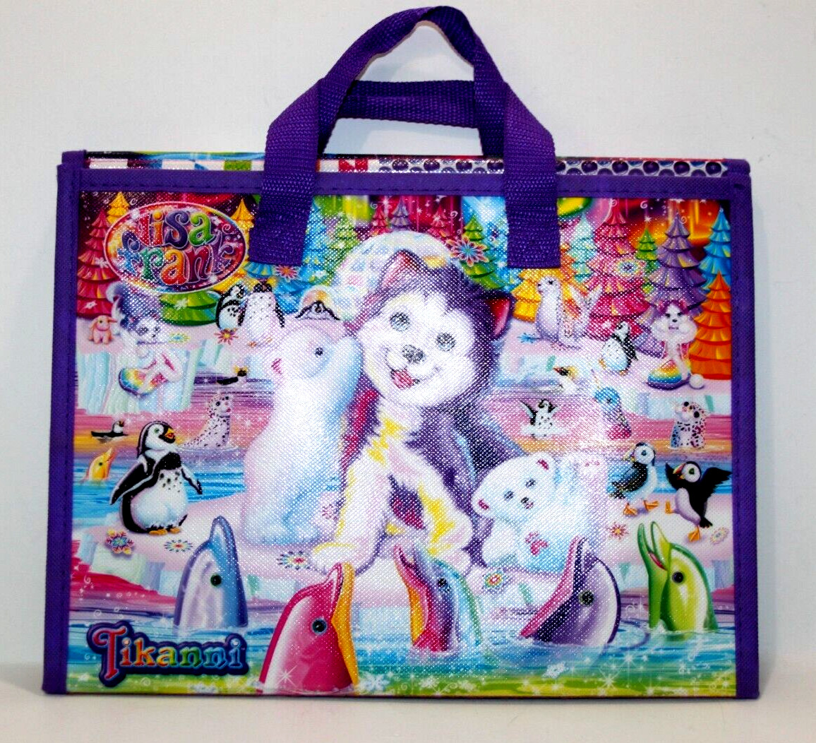 Lisa Frank Trifold Tikanni Fold Out Art Portfolio Organizer School Storage Empty