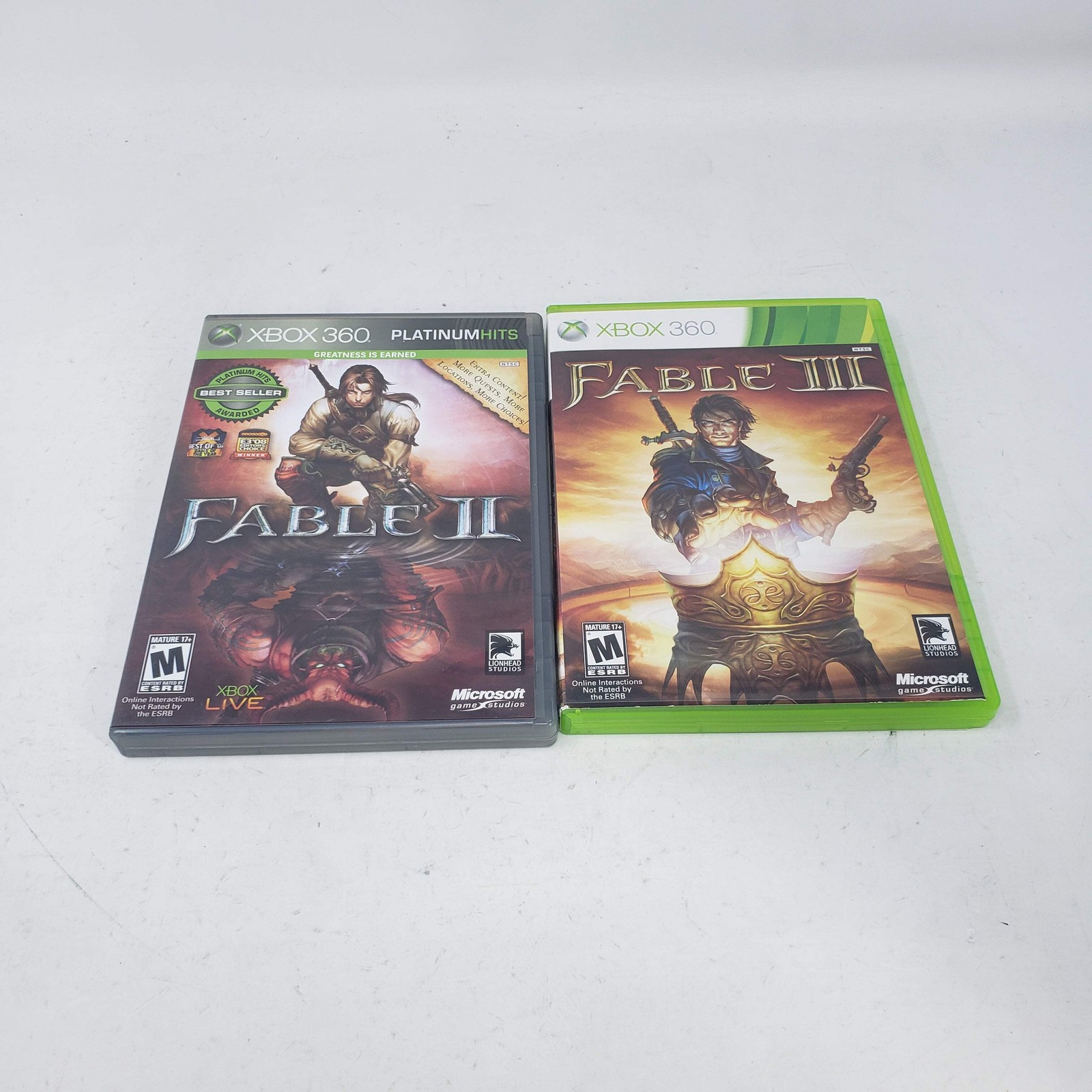 Lot of 2 Microsoft Xbox 360 Games Fable Games