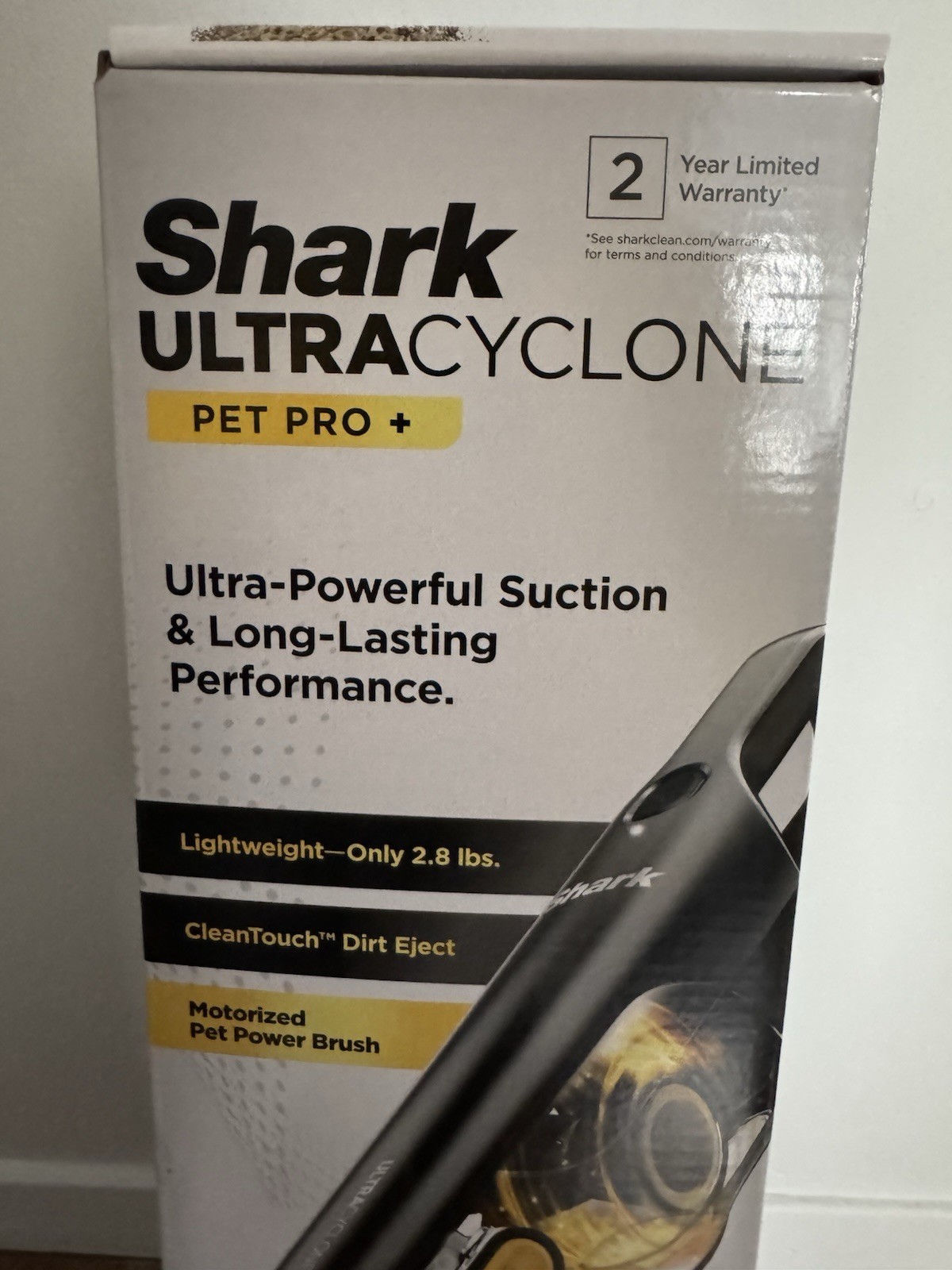 Shark UltraCyclone Pet Pro+ Cordless Handheld Vacuum, Motorized Pet Brush