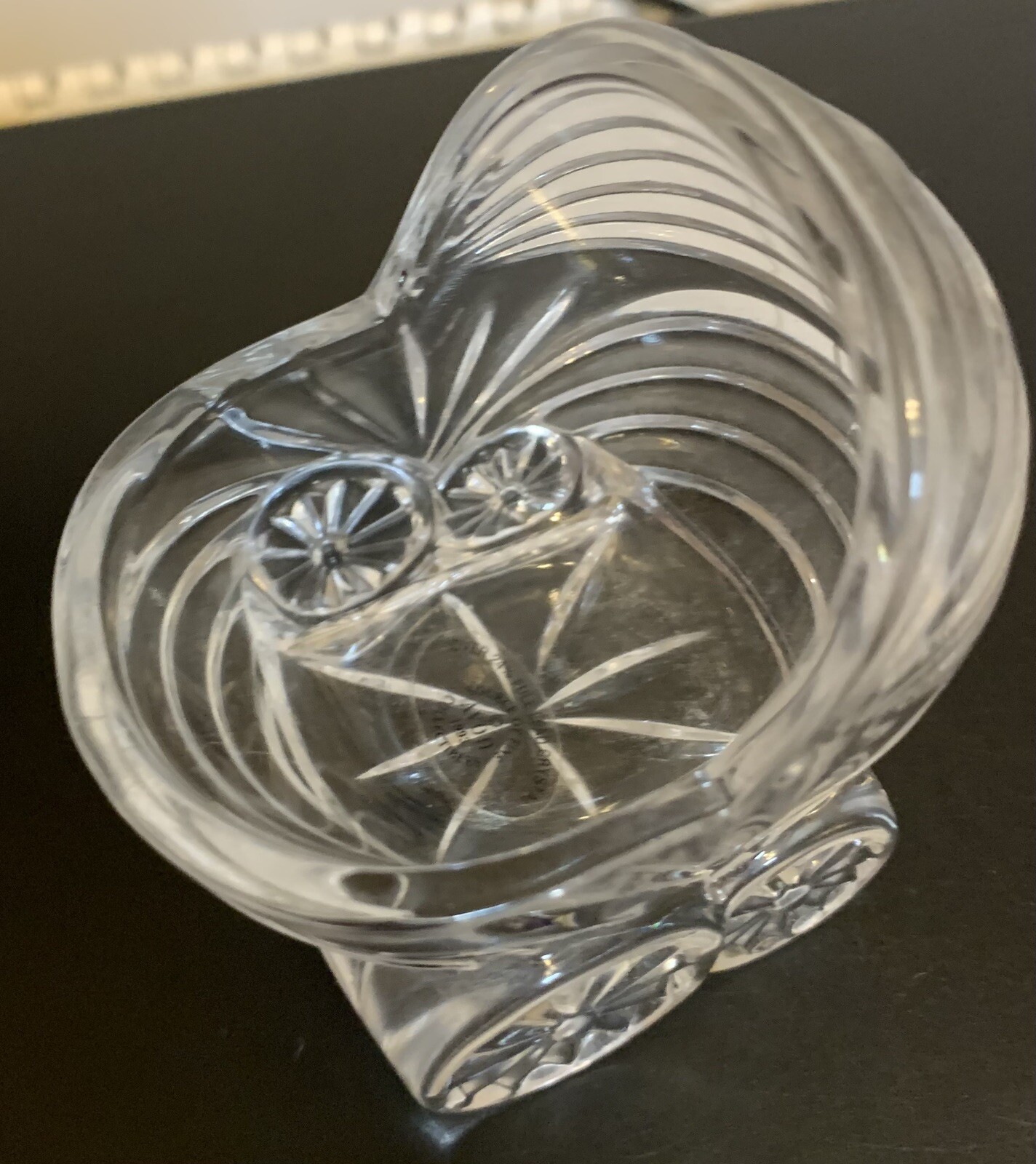 24% lead crystal baby carriage crystal glass