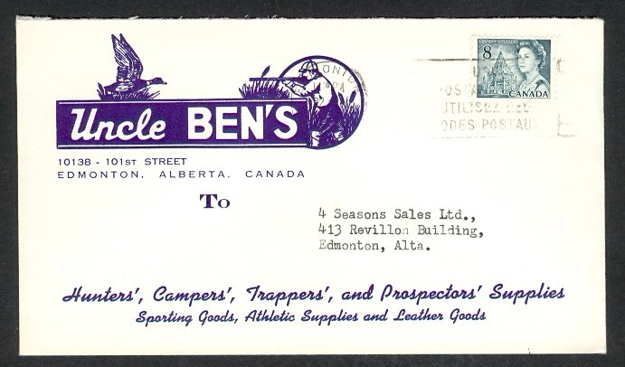 CANADA 8c CENTENNIAL EDMONTON UNCLE BENS SPORTS ILLUSTRATED COVER