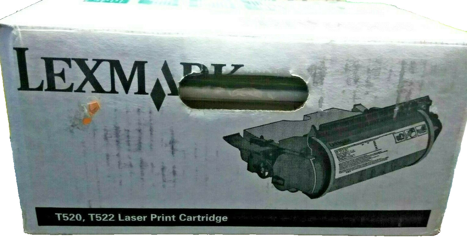 Genuine Lexmark 12A6839 Black Toner Cartridge T520 T522 NEW IN OPENED BOX NIOB