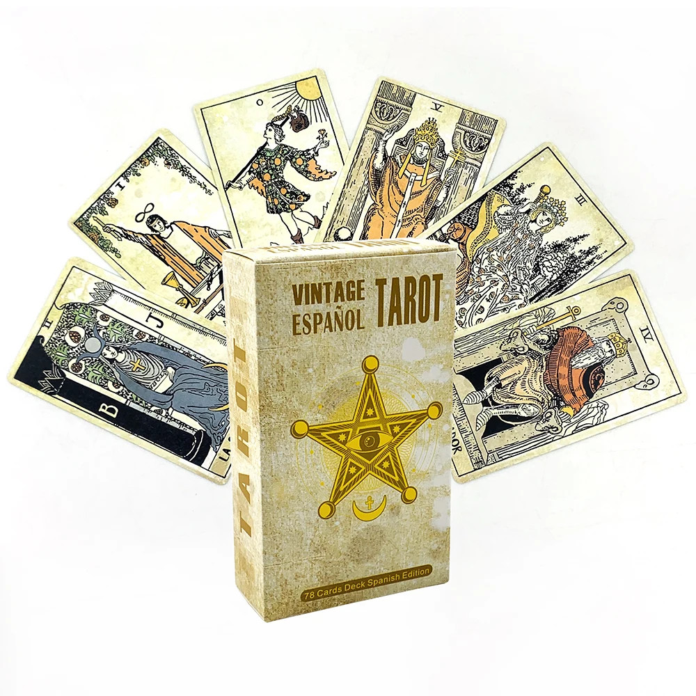 78Pcs Spanish Tarot Cards Deck Family Card Game Spiritual Guidance Gift Set