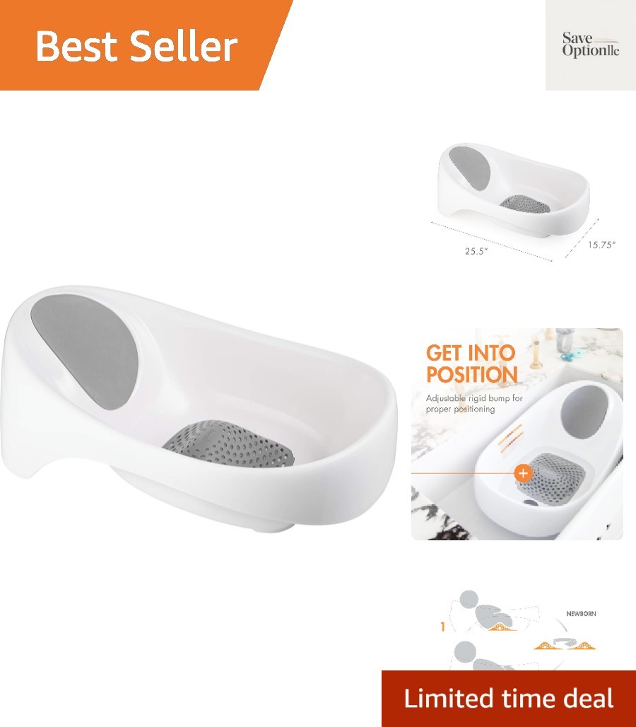 Soak 3 Stage Baby Bathtub - Baby Bath Tub with Three Support Positions for Ne...